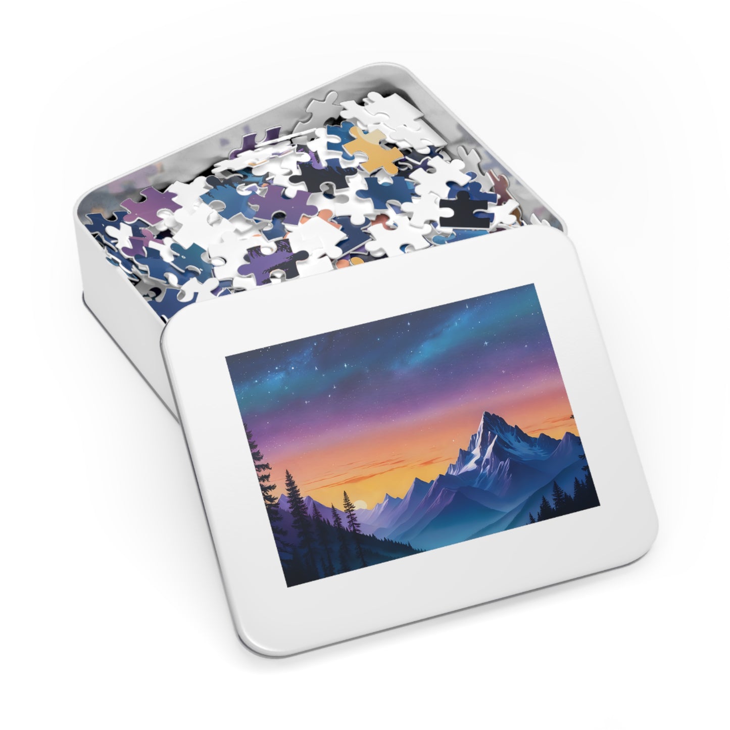 Mountain View at Twilight Jigsaw Puzzle (30, 110, 252, 500,1000-Piece)