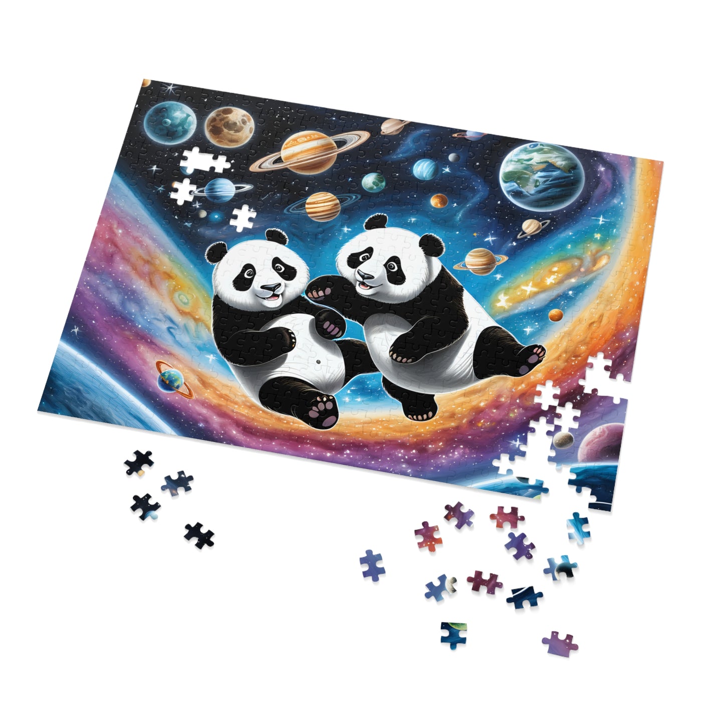 Pandas in Space Jigsaw Puzzle (30, 110, 252, 500,1000-Piece)