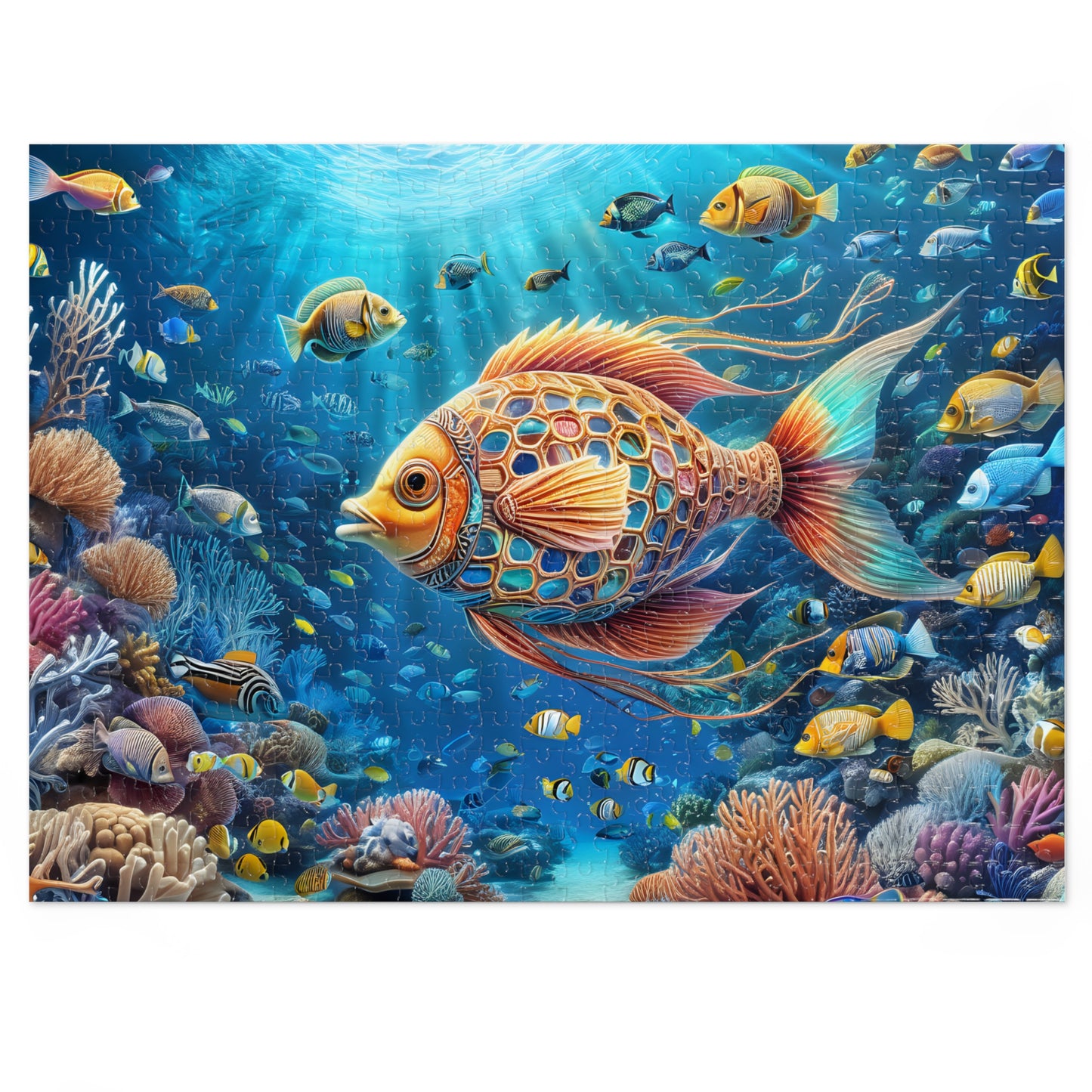 Underwater Coral Reef Adventure Puzzle Jigsaw Puzzle (30, 110, 252, 500,1000-Piece)