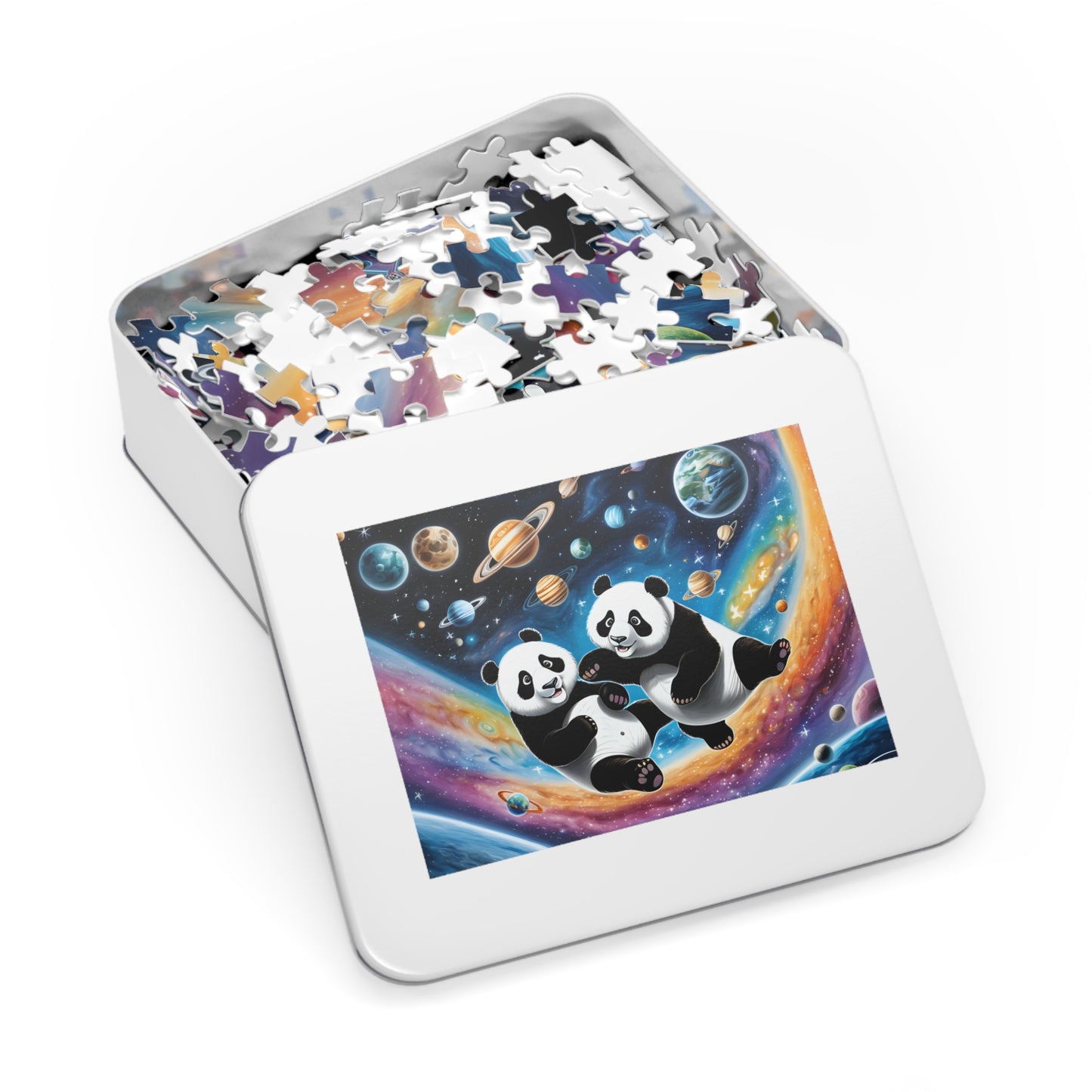 Pandas in Space Jigsaw Puzzle (30, 110, 252, 500,1000-Piece)