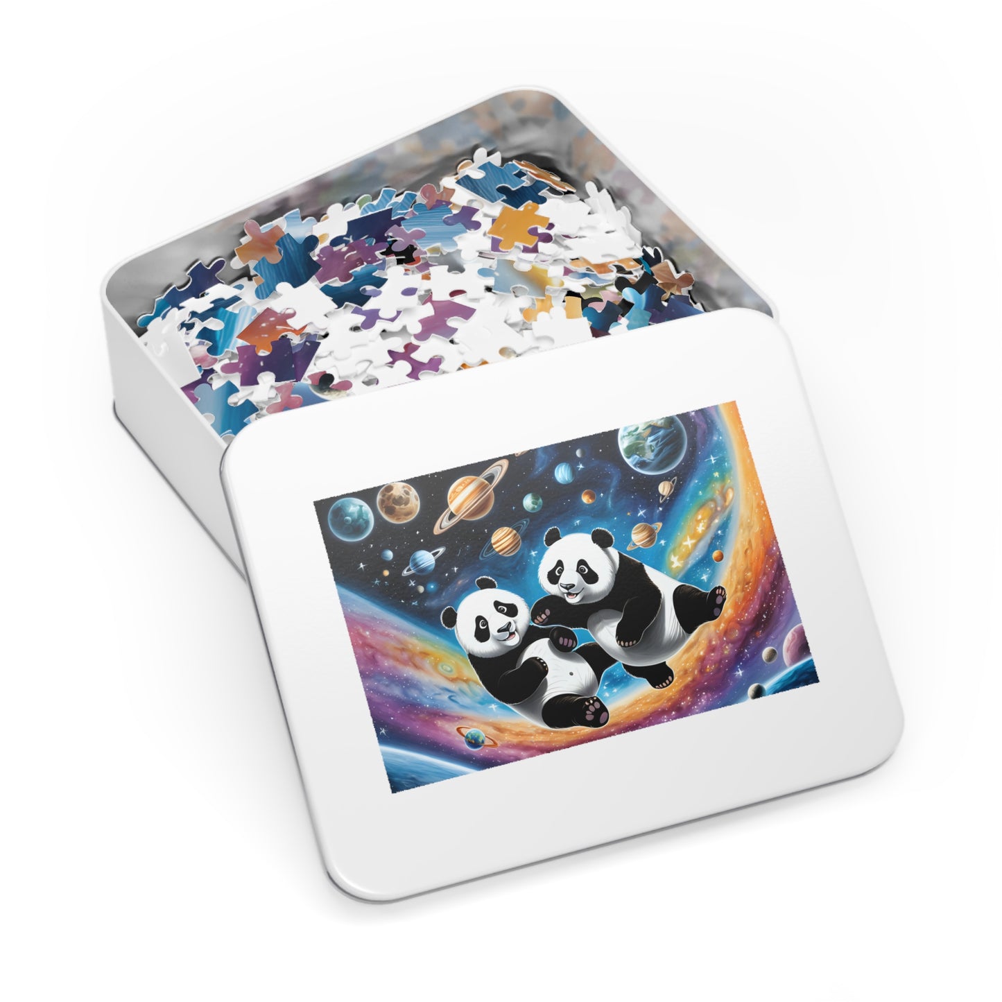 Pandas in Space Jigsaw Puzzle (30, 110, 252, 500,1000-Piece)