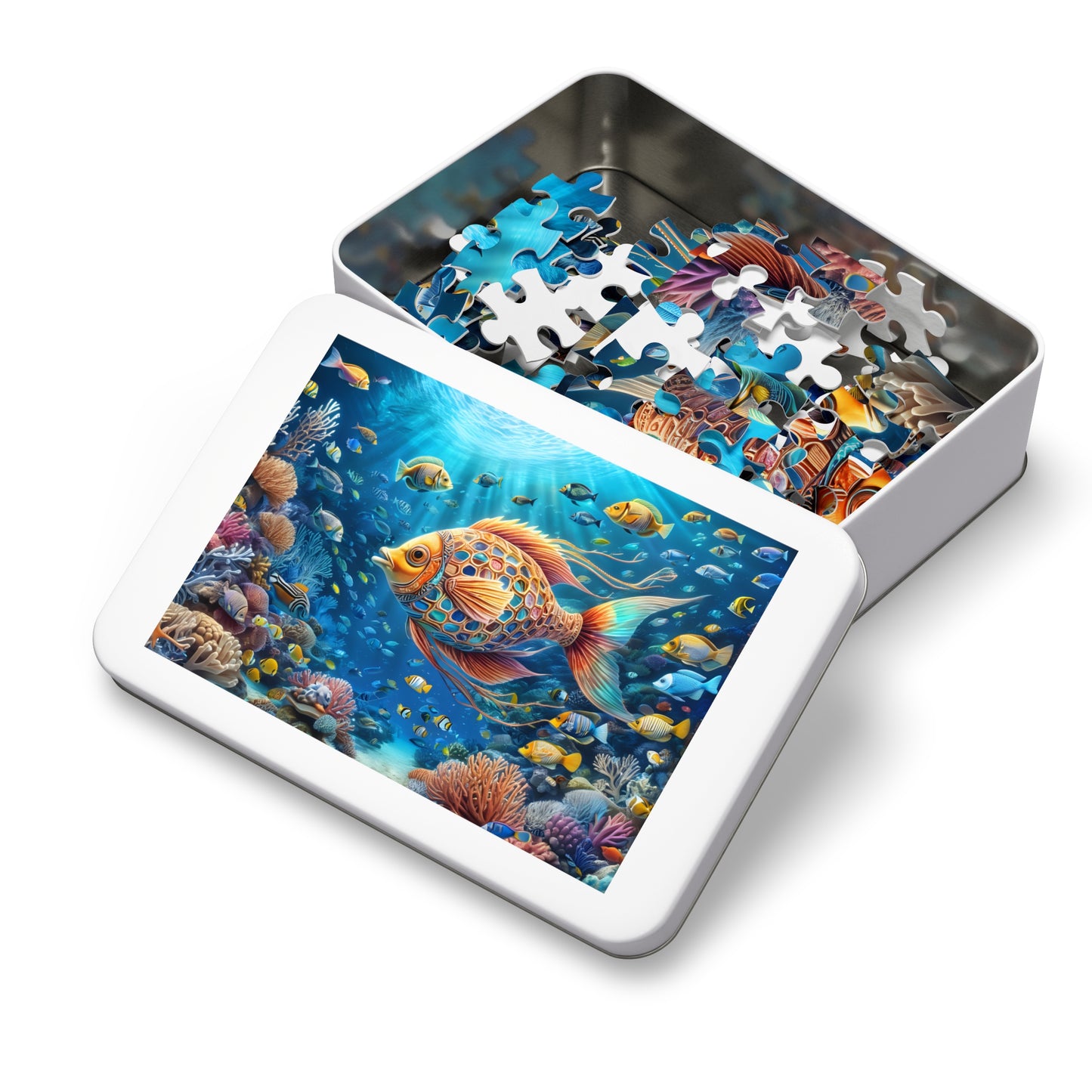 Underwater Coral Reef Adventure Puzzle Jigsaw Puzzle (30, 110, 252, 500,1000-Piece)