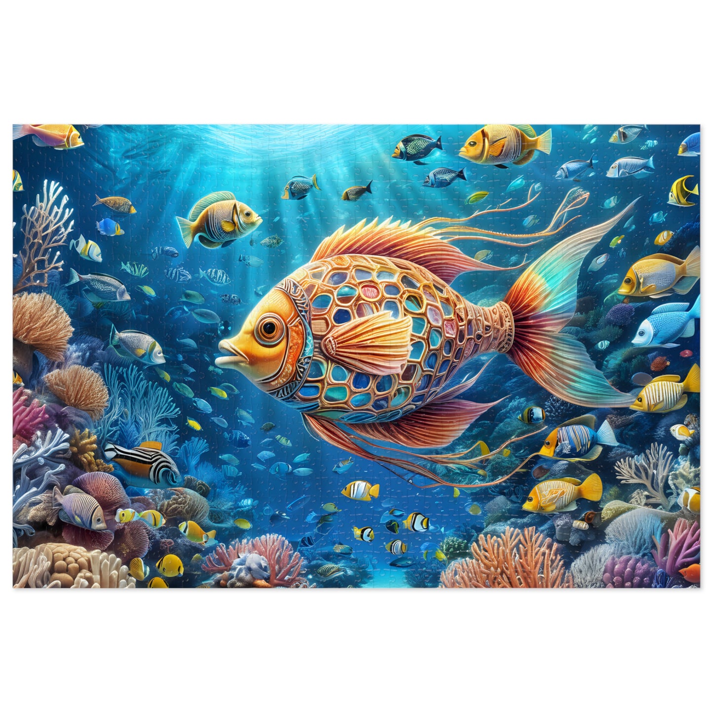 Underwater Coral Reef Adventure Puzzle Jigsaw Puzzle (30, 110, 252, 500,1000-Piece)