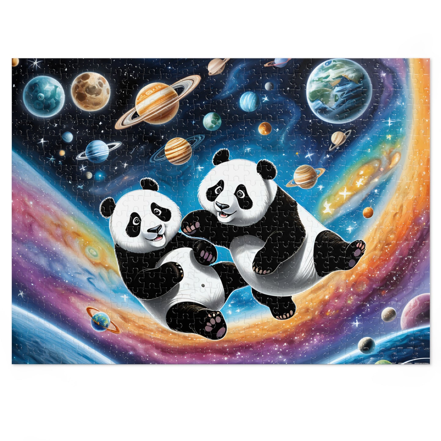 Pandas in Space Jigsaw Puzzle (30, 110, 252, 500,1000-Piece)