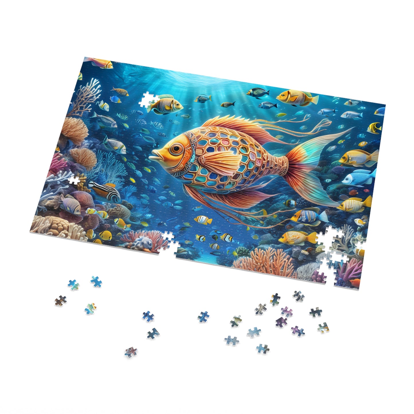 Underwater Coral Reef Adventure Puzzle Jigsaw Puzzle (30, 110, 252, 500,1000-Piece)