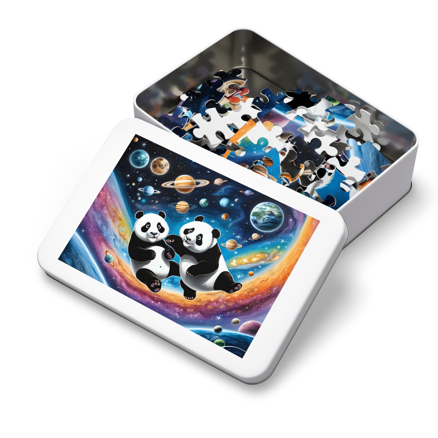 Pandas in Space Jigsaw Puzzle (30, 110, 252, 500,1000-Piece)