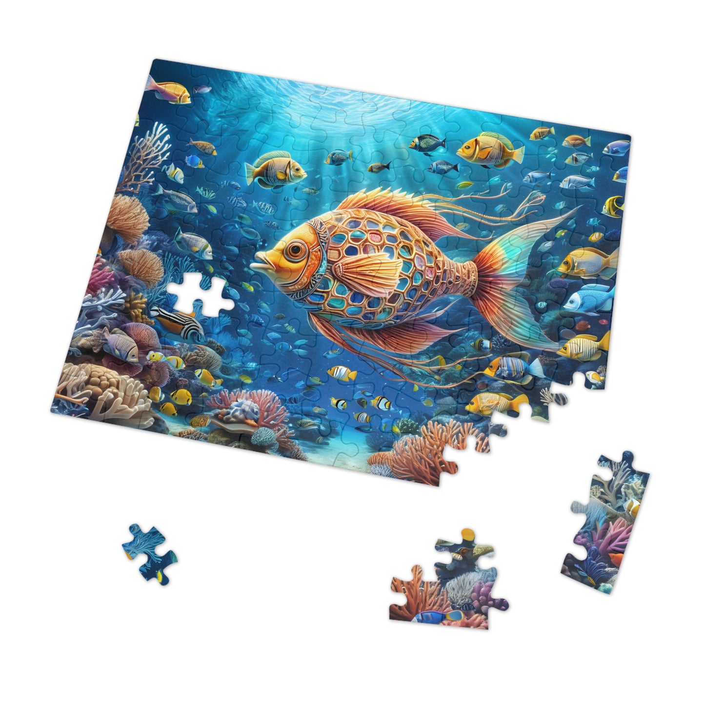 Underwater Coral Reef Adventure Puzzle Jigsaw Puzzle (30, 110, 252, 500,1000-Piece)