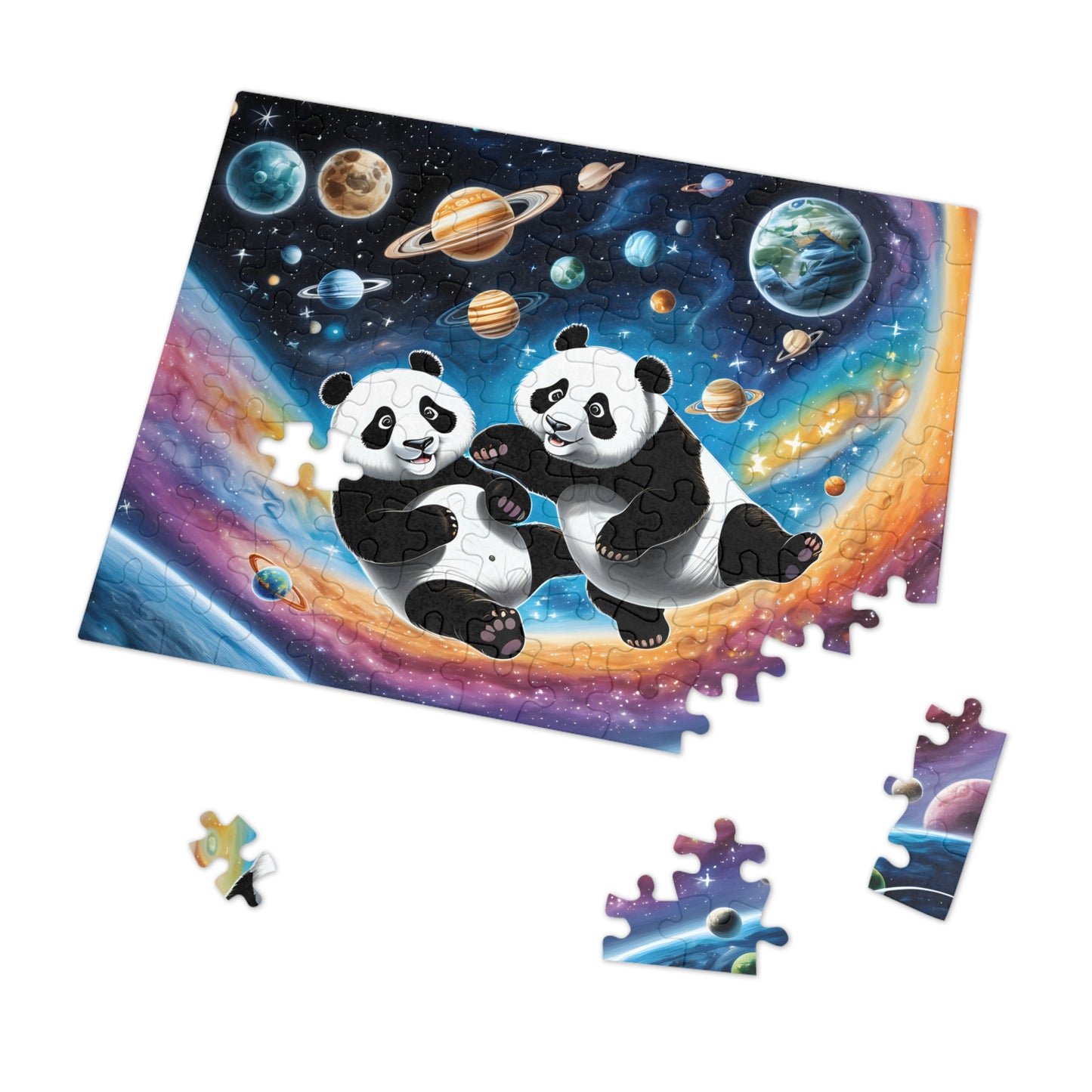 Pandas in Space Jigsaw Puzzle (30, 110, 252, 500,1000-Piece)