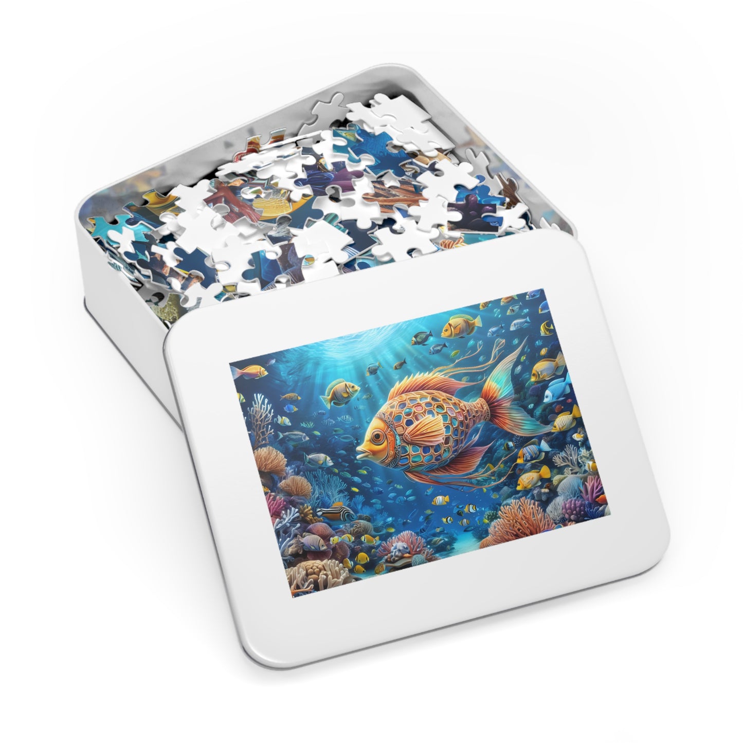 Underwater Coral Reef Adventure Puzzle Jigsaw Puzzle (30, 110, 252, 500,1000-Piece)