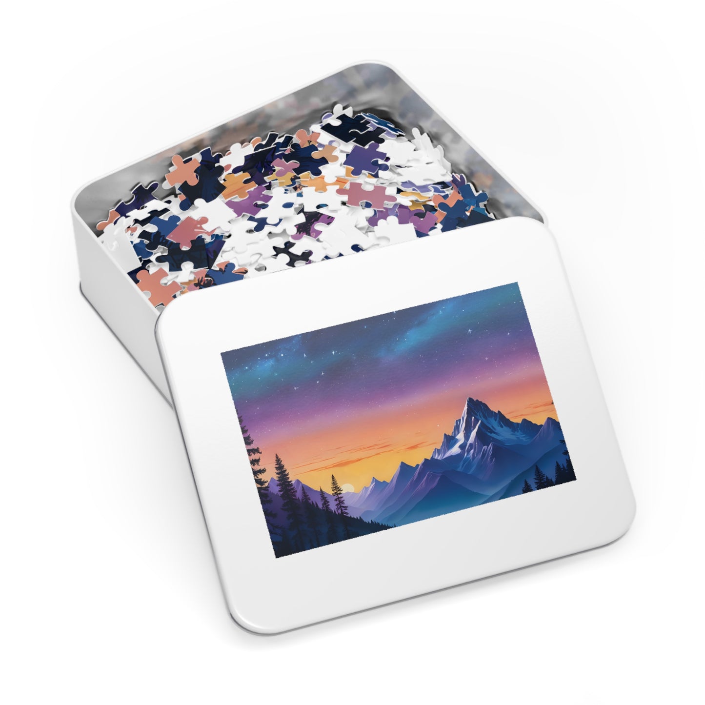 Mountain View at Twilight Jigsaw Puzzle (30, 110, 252, 500,1000-Piece)