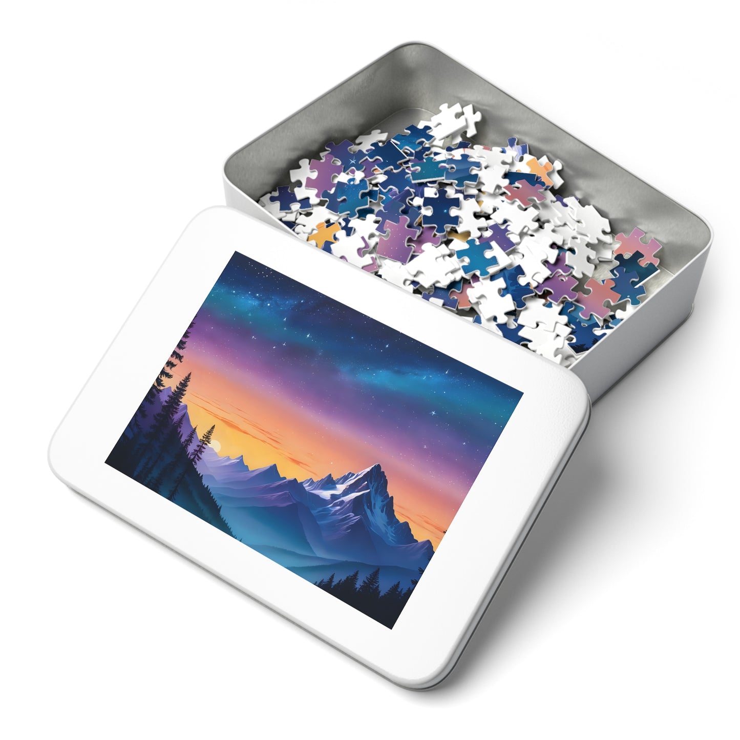 Mountain View at Twilight Jigsaw Puzzle (30, 110, 252, 500,1000-Piece)