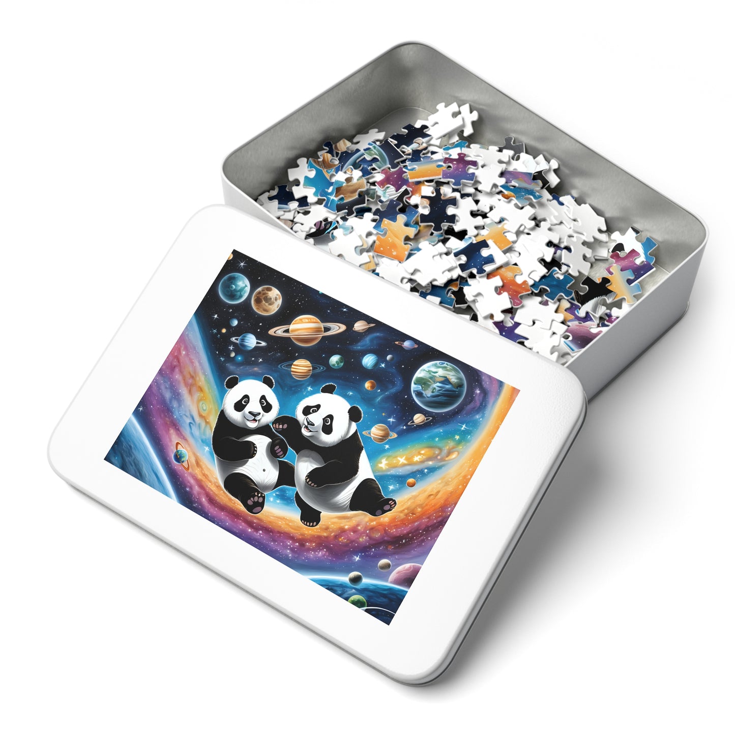 Pandas in Space Jigsaw Puzzle (30, 110, 252, 500,1000-Piece)