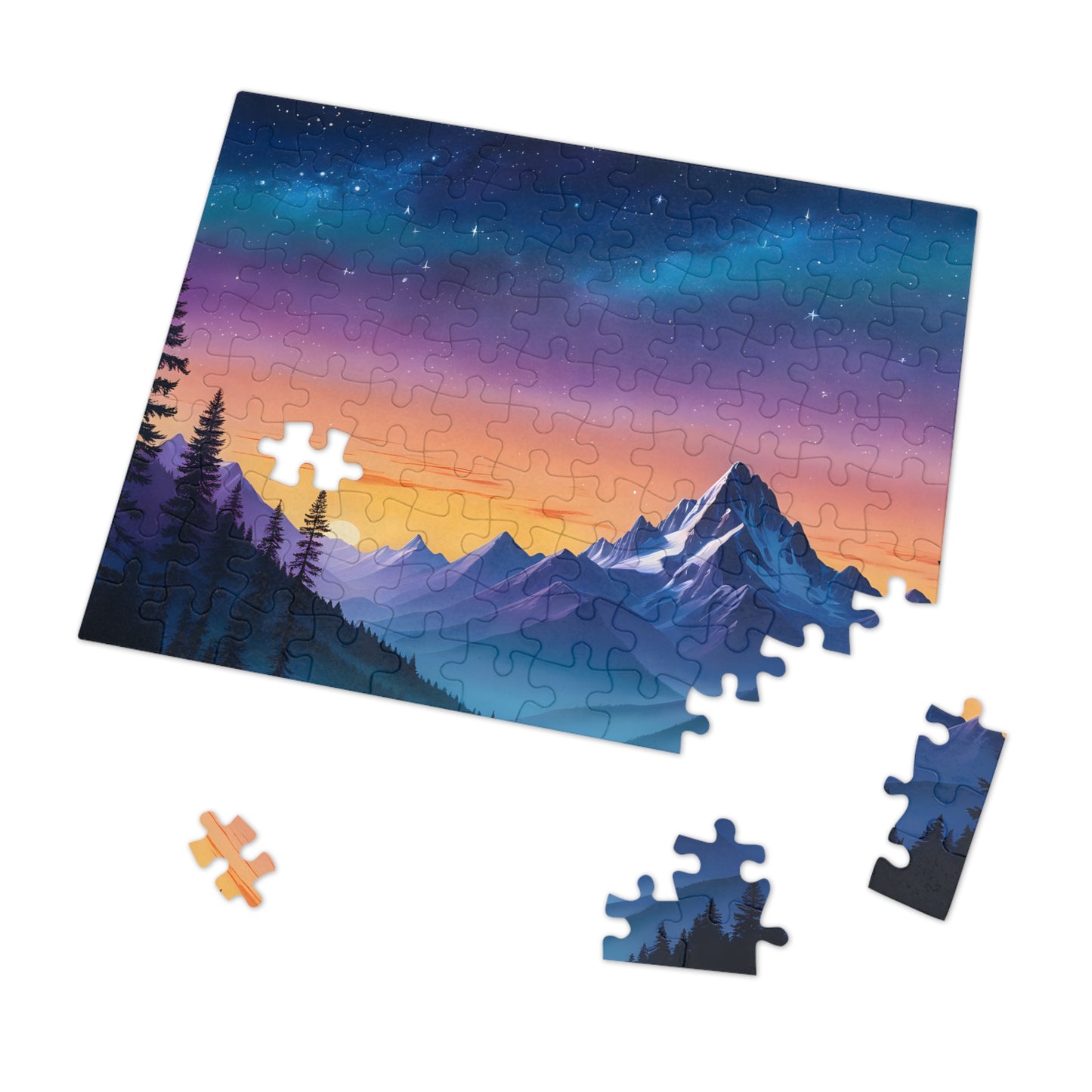 Mountain View at Twilight Jigsaw Puzzle (30, 110, 252, 500,1000-Piece)