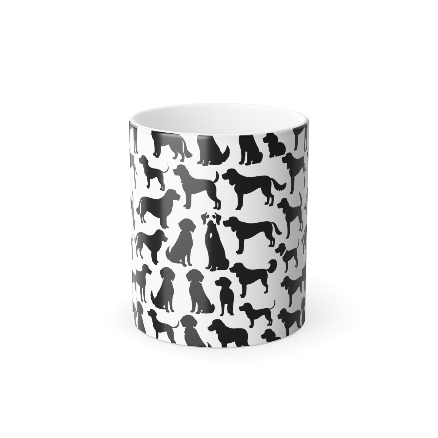 Dog Pattern Color Morphing Mug, 11oz