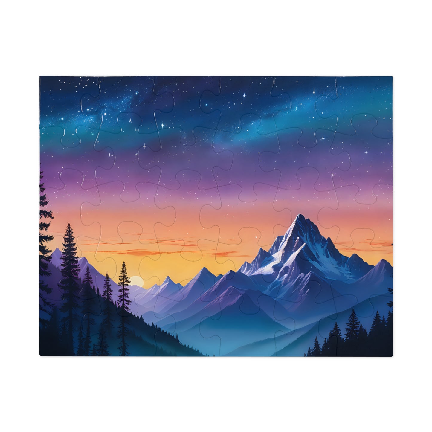 Mountain View at Twilight Jigsaw Puzzle (30, 110, 252, 500,1000-Piece)