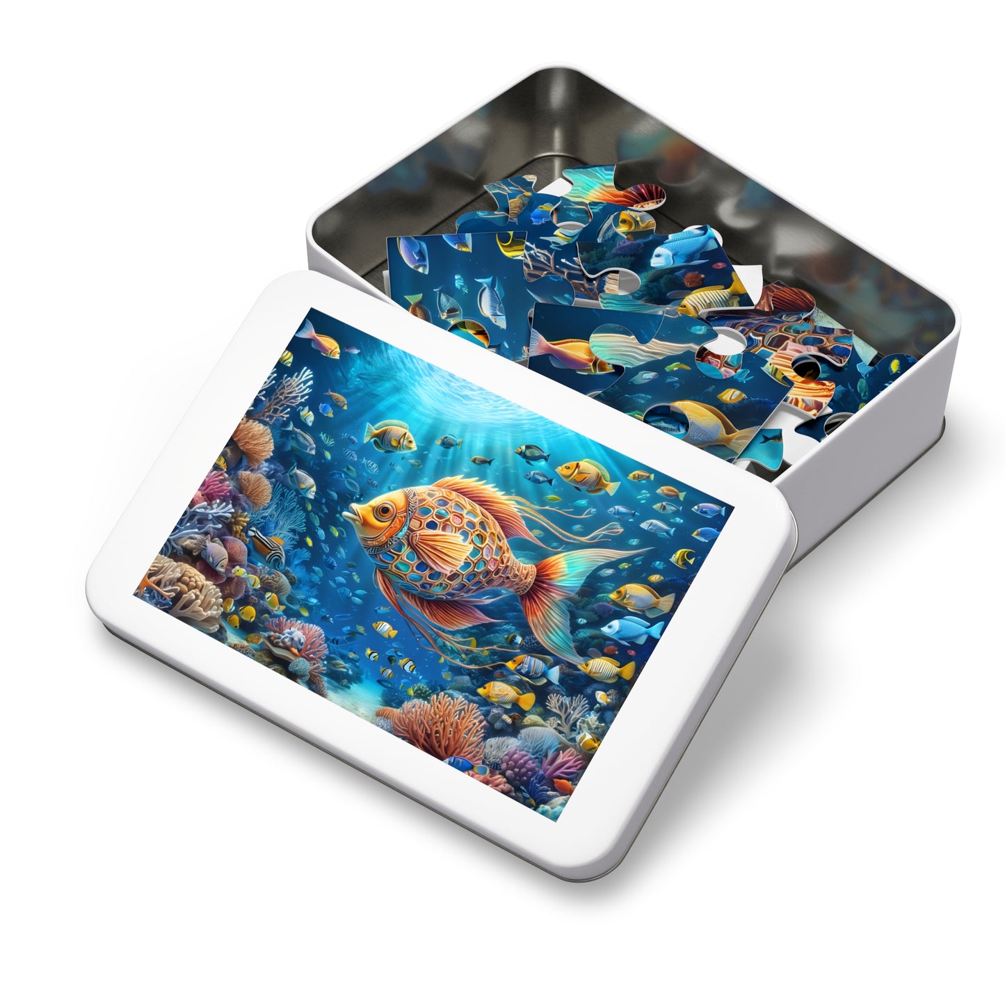 Underwater Coral Reef Adventure Puzzle Jigsaw Puzzle (30, 110, 252, 500,1000-Piece)