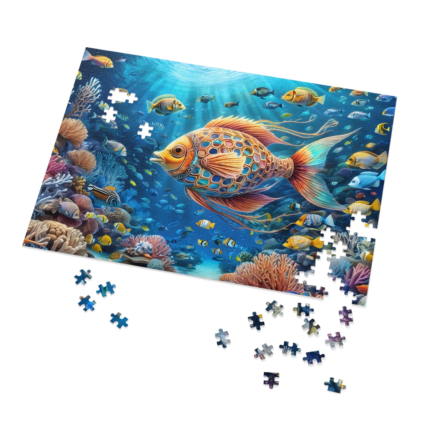 Underwater Coral Reef Adventure Puzzle Jigsaw Puzzle (30, 110, 252, 500,1000-Piece)