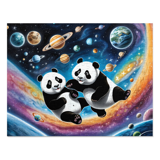 Pandas in Space Jigsaw Puzzle (30, 110, 252, 500,1000-Piece)