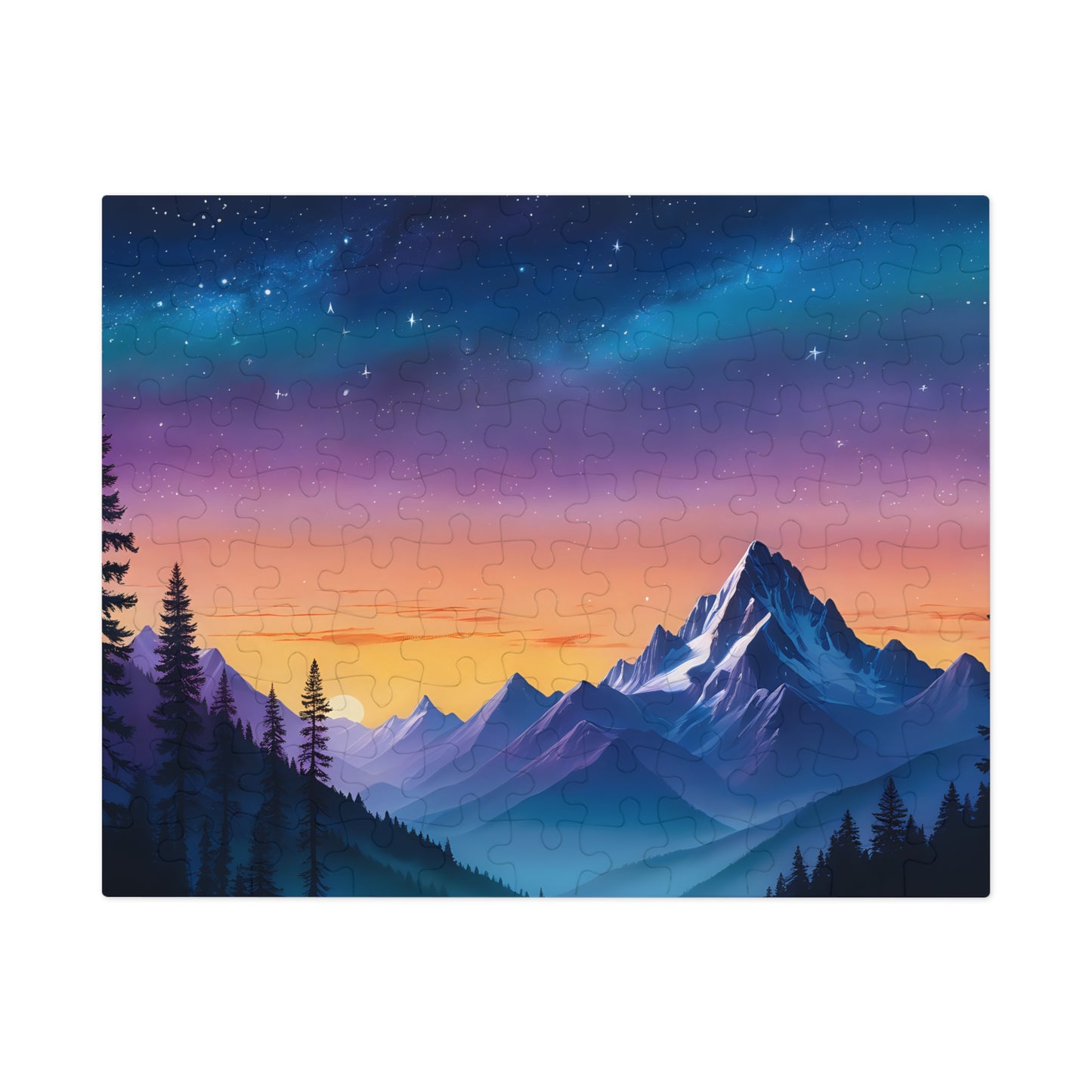 Mountain View at Twilight Jigsaw Puzzle (30, 110, 252, 500,1000-Piece)